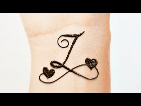 z letter tattoo mehndi design