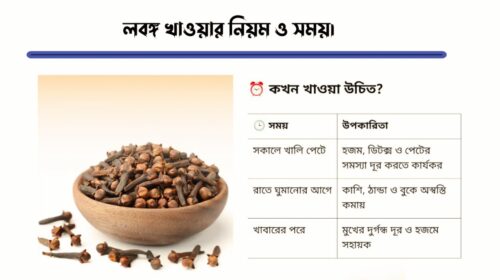লবঙ্গ খাওয়ার নিয়ম ও সময়।