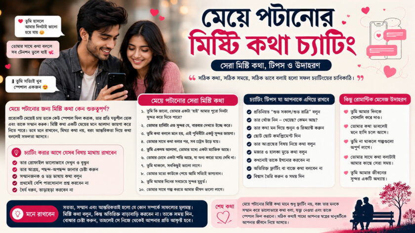 মেয়ে পটানোর মিষ্টি কথা চ্যাটিং